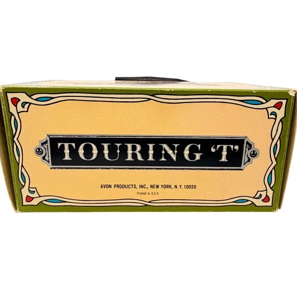 NOS Avon Touring T After Shave Bottle Men 6oz Black  Vintage Decanter - Picture 14 of 16